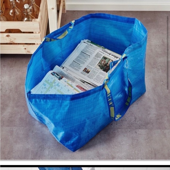 Set of 2  Frakta IKEA Blue 19 Gallon Bag (New) - Picture 3 of 8